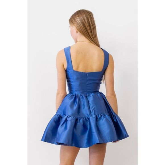 Elliatt Oleander Fit And Flare Dress In cobalt Blue Wedding Guest size S NWT - Picture 3 of 8